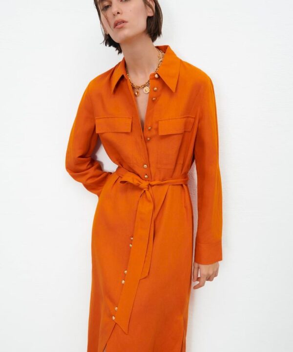 Long satin blazer